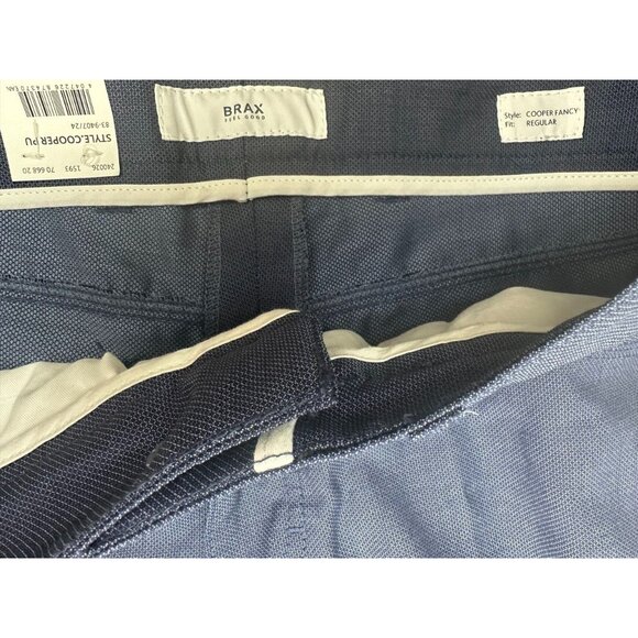 NWT BRAX FEEL GOOD COOPER FANCY REGULAR FIT WOOL PANTS Size 33/36 - Picture 7 of 10